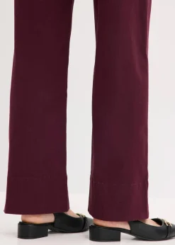 bonprix Hosen|Bekleidung·Kleider^Twillhose mit Biese und Leistentasche weinrot