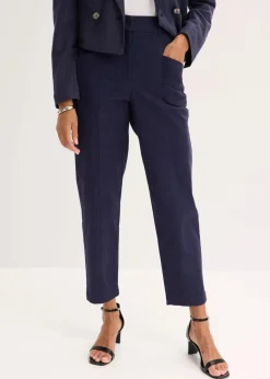 bonprix Hosen|Bekleidung·Kleider^Twillhose mit Tapered Fit dunkelblau