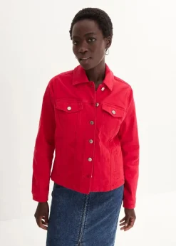 bonprix Bekleidung·Hosen|Jacken & Mäntel^Twill-Jacke rot