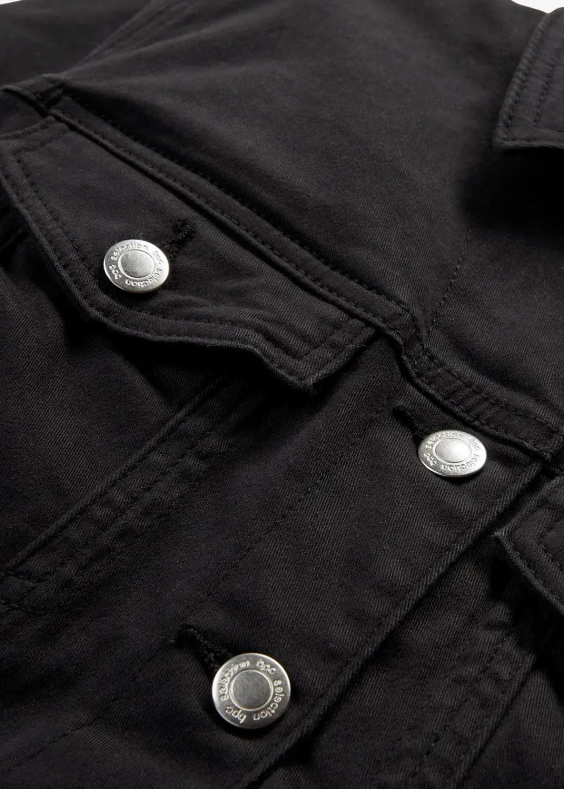 bonprix Jacken & Mäntel|Bekleidung·Hosen^Twill-Jacke schwarz