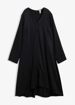 bonprix Bekleidung·Pullover & Strickjacken|Kleider^Twill-Kleid aus fließendem Lyocell schwarz