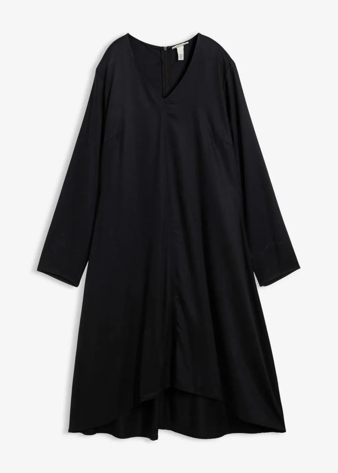 bonprix Bekleidung·Pullover & Strickjacken|Kleider^Twill-Kleid aus fließendem Lyocell schwarz