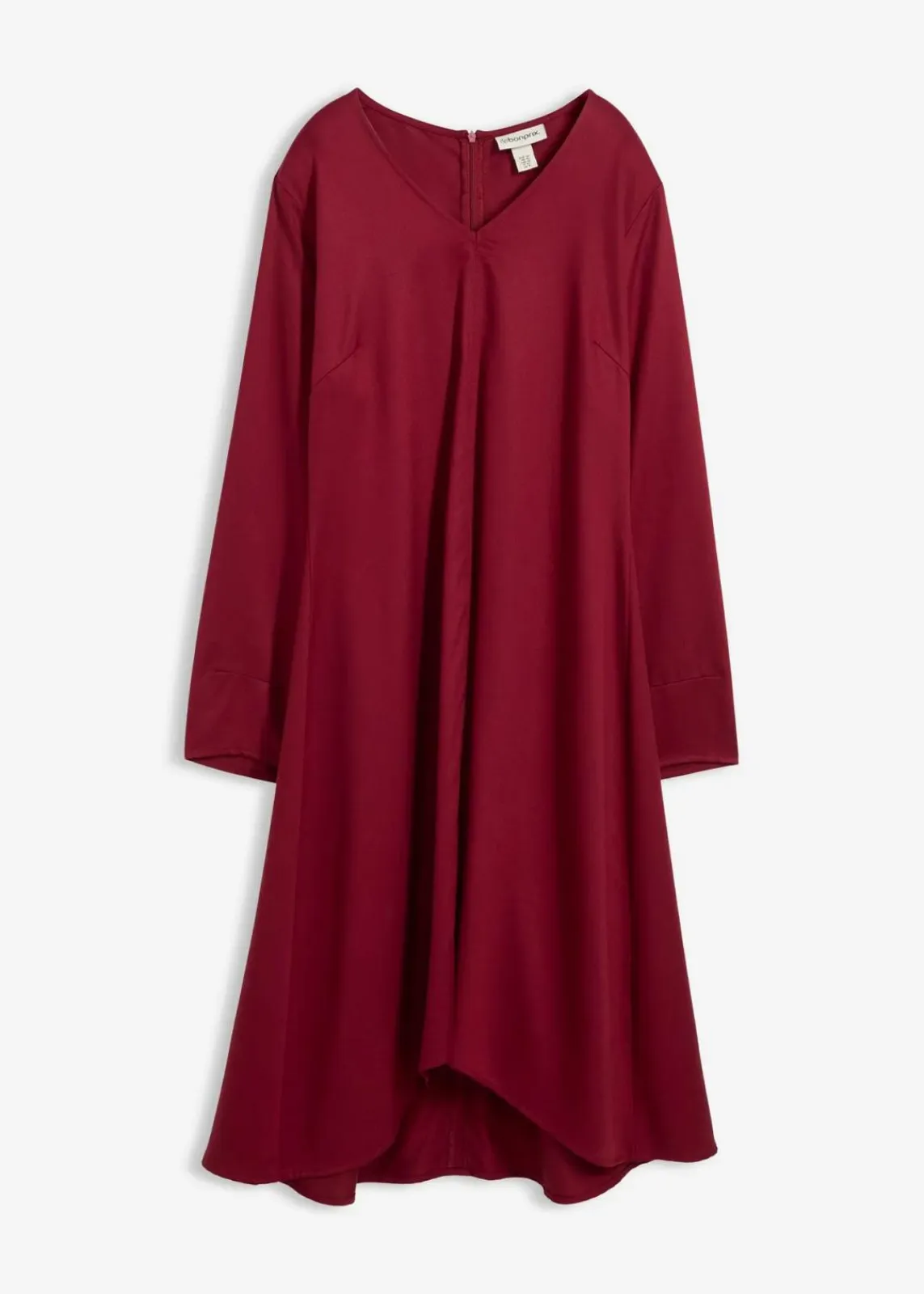 bonprix Kleider|Bekleidung·Pullover & Strickjacken^Twill-Kleid aus fließendem Lyocell pflaumenrot