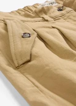 bonprix Nachhaltigere Materialien|Hosen^Twill-Shorts mit hohem Bund new beige