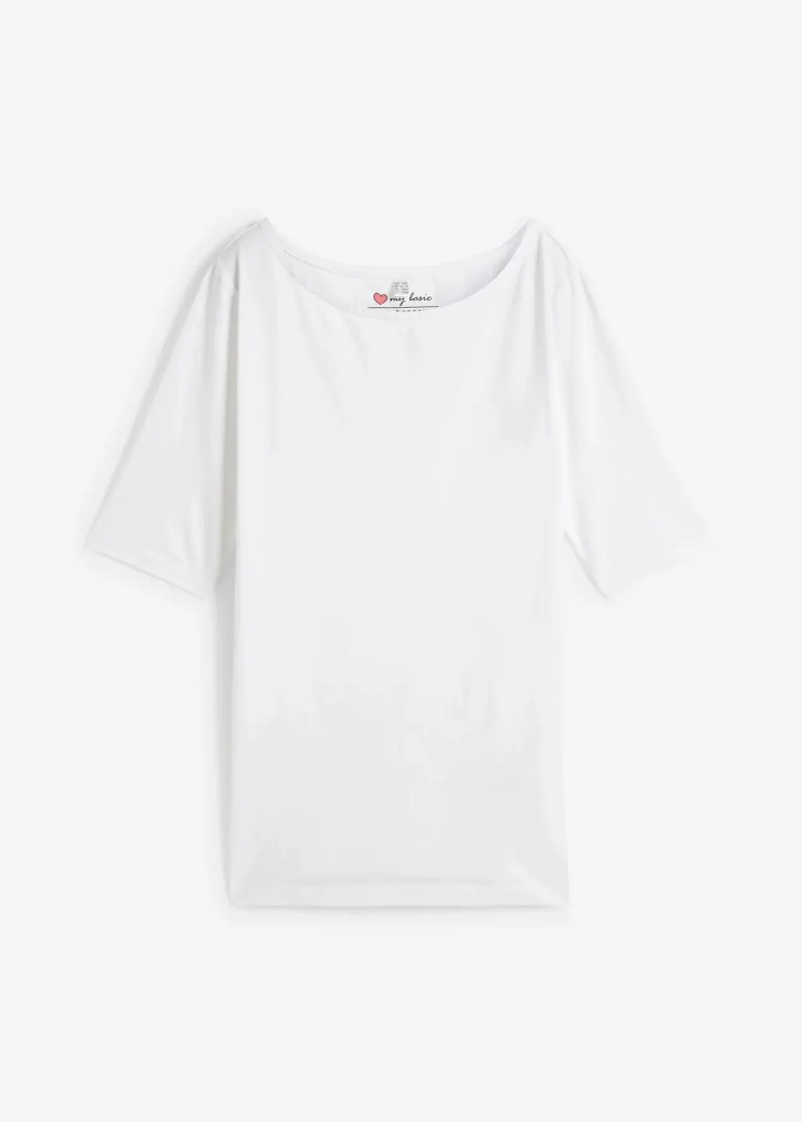 bonprix Shirts & Tops|Basics^U-Boot-Ausschnitt-Shirt weiß