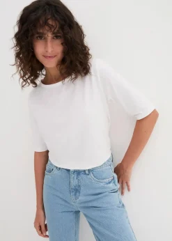 bonprix Shirts & Tops|Basics^U-Boot-Ausschnitt-Shirt weiß