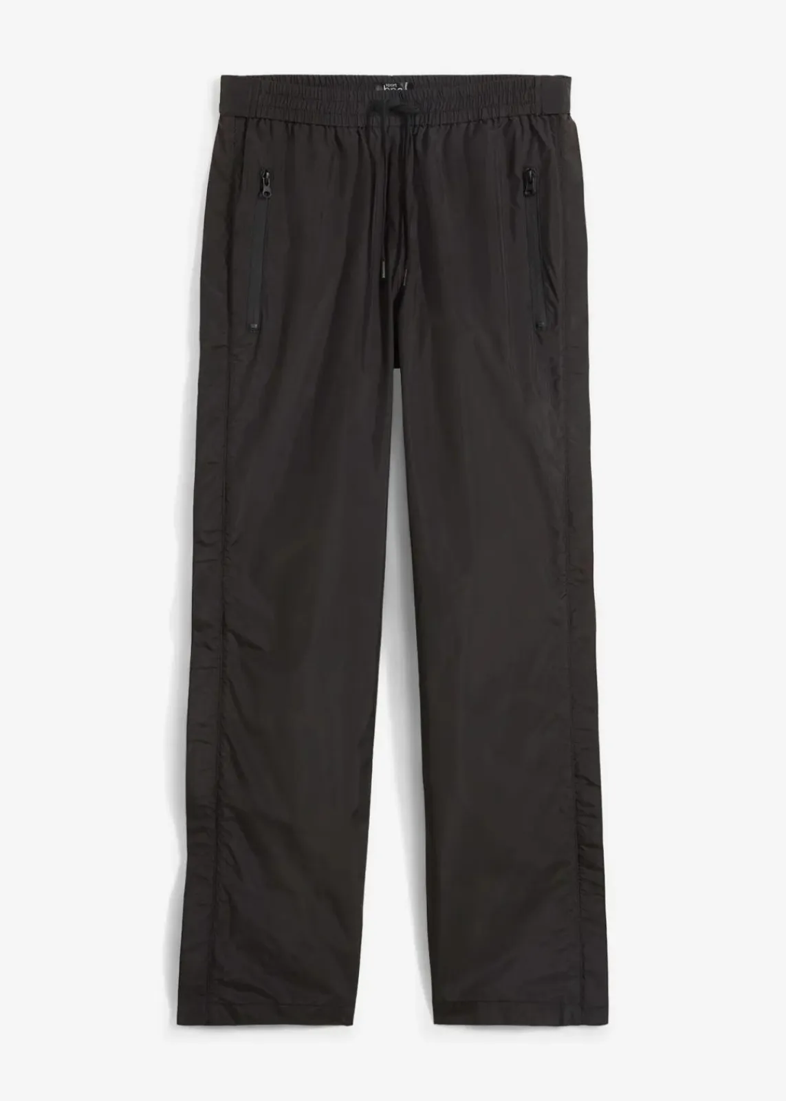bonprix Bekleidung·Jumpsuits|Bekleidung·Sweat^Ultraleichte Schlupf-Regenhose mit seitlichem Reißverschluss, wasserdicht schwarz