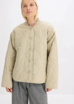 bonprix Jacken & Mäntel|Bekleidung·Hosen^Ultraleichte Steppjacke, Oversized mattschilf
