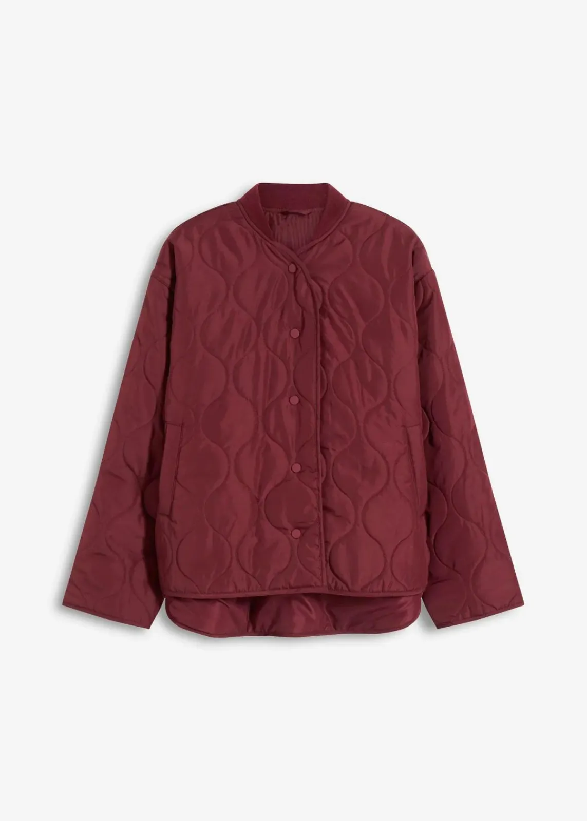 bonprix Jacken & Mäntel|Bekleidung·Hosen^Ultraleichte Steppjacke, Oversized dunkelbeere