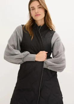 bonprix Jacken & Mäntel|Bekleidung·Hosen^Ultraleichte Steppweste schwarz