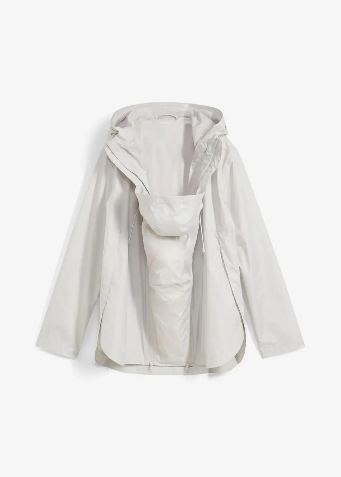 bonprix Bekleidung·Blazer|Umstandsmode^Ultraleichte wind- und regenfeste Umstands- und Tragejacke silber