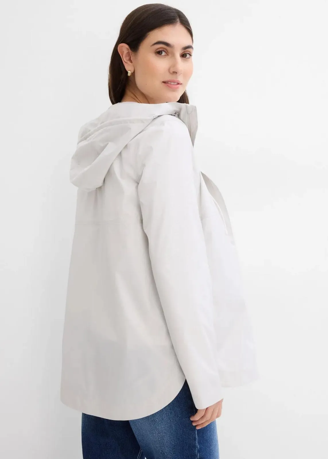 bonprix Bekleidung·Blazer|Umstandsmode^Ultraleichte wind- und regenfeste Umstands- und Tragejacke silber