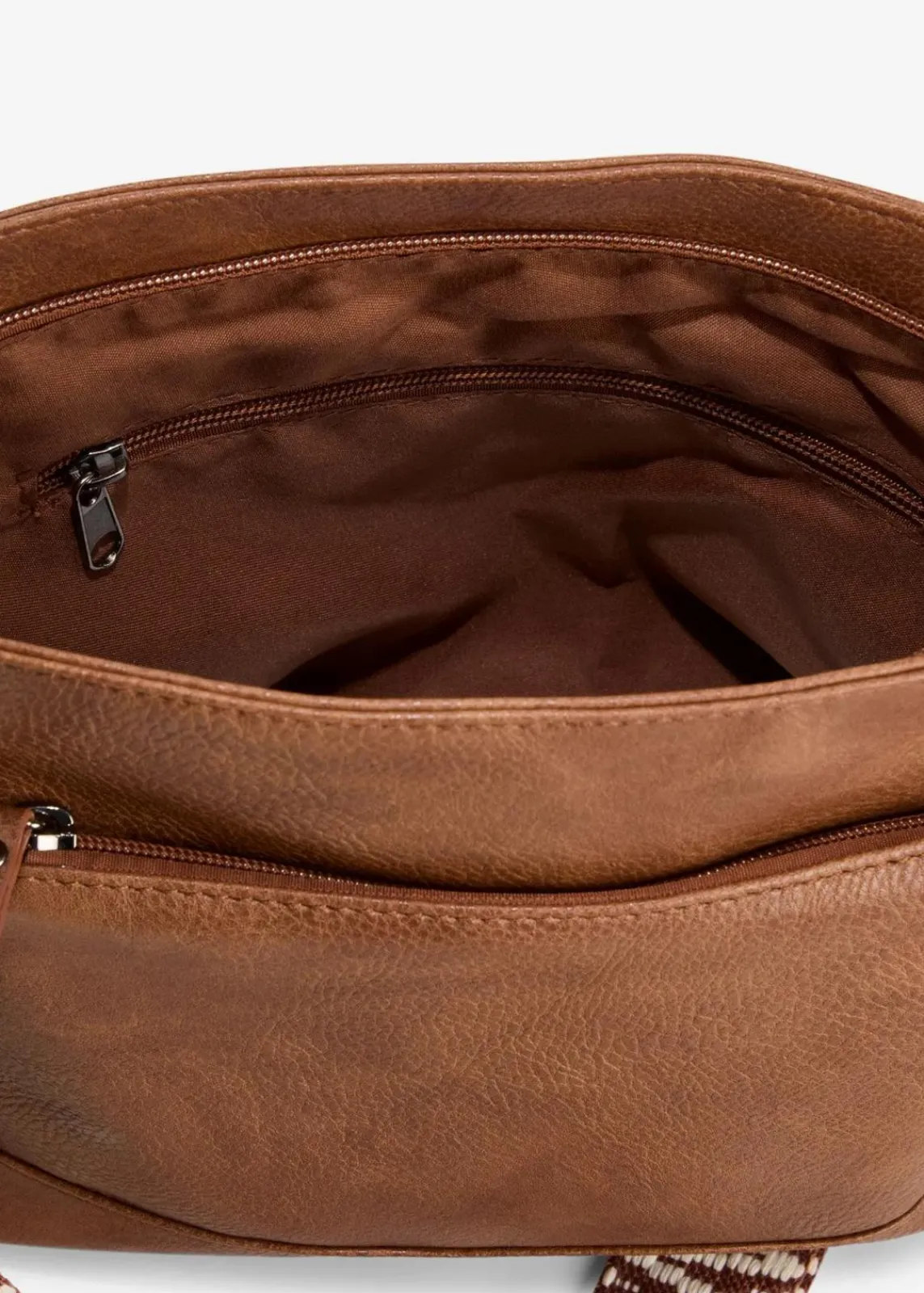 bonprix Taschen^Umhängetasche mit austauschbarem Trageriemen cognac braun