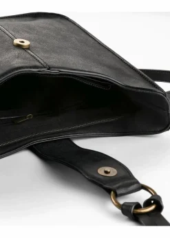 bonprix Taschen^Umhängetasche mit dekorativem Schnallendetail schwarz