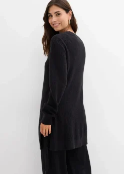 bonprix Bekleidung·Blazer|Umstandsmode^Umstands- und Stillpullover aus Baumwolle mit Wollanteil schwarz