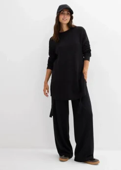 bonprix Bekleidung·Blazer|Umstandsmode^Umstands- und Stillpullover aus Baumwolle mit Wollanteil schwarz