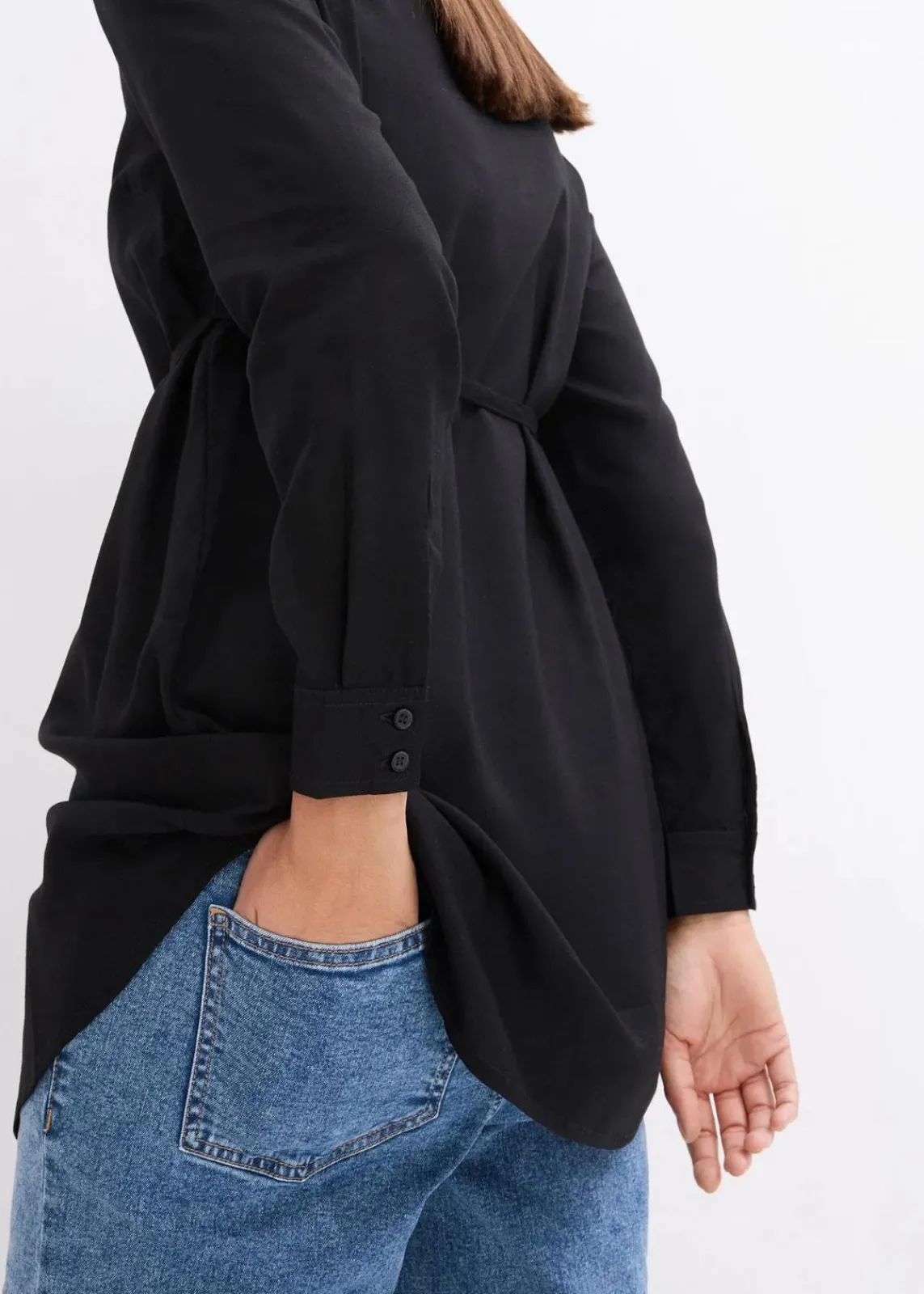 bonprix Bekleidung·Blazer|Umstandsmode^Umstandsbluse und Stillbluse aus Viskose schwarz