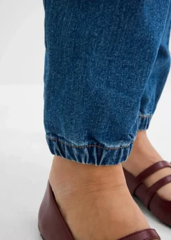 bonprix Bekleidung·Blazer|Nachhaltigere Materialien^Umstands-Denimjogger aus Bio-Baumwolle blau denim