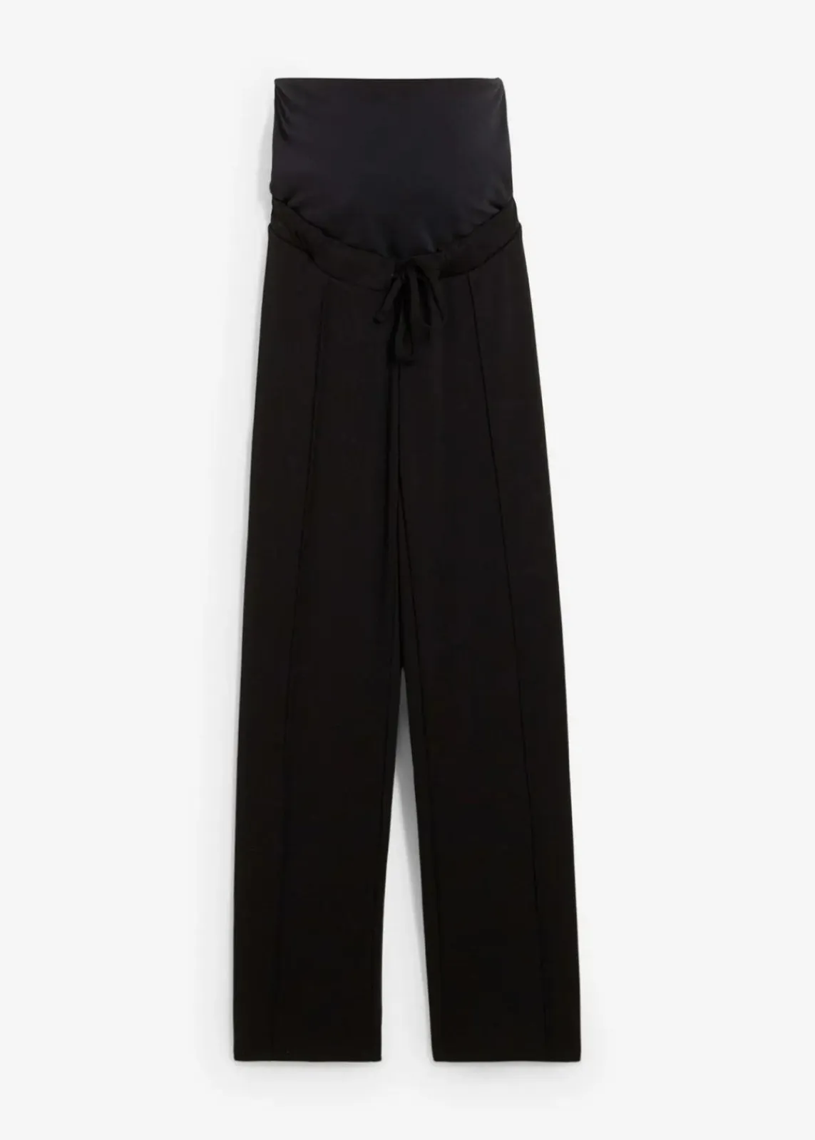 bonprix Bekleidung·Blazer|Umstandsmode^Umstandshose aus Punto di Roma, gerades, weites Bein schwarz