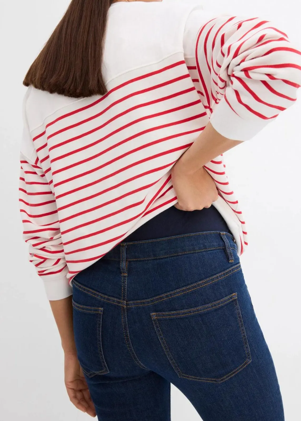 bonprix Bekleidung·Blazer|Umstandsmode^Umstandsjeans aus Bio-Baumwolle, Straight Leg dunkelblau denim