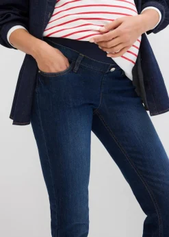 bonprix Bekleidung·Blazer|Umstandsmode^Umstandsjeans aus Bio-Baumwolle, Straight Leg dunkelblau denim