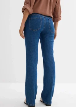bonprix Bekleidung·Blazer|Umstandsmode^Umstandsjeans mit Bio-Baumwolle, leicht ausgestelltes Bein blau denim