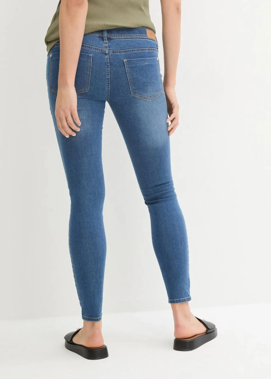 bonprix Bekleidung·Blazer|Umstandsmode^Umstandsjeans, Skinny mittelblau denim