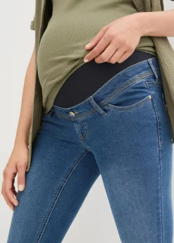 bonprix Bekleidung·Blazer|Umstandsmode^Umstandsjeans, Skinny mittelblau denim