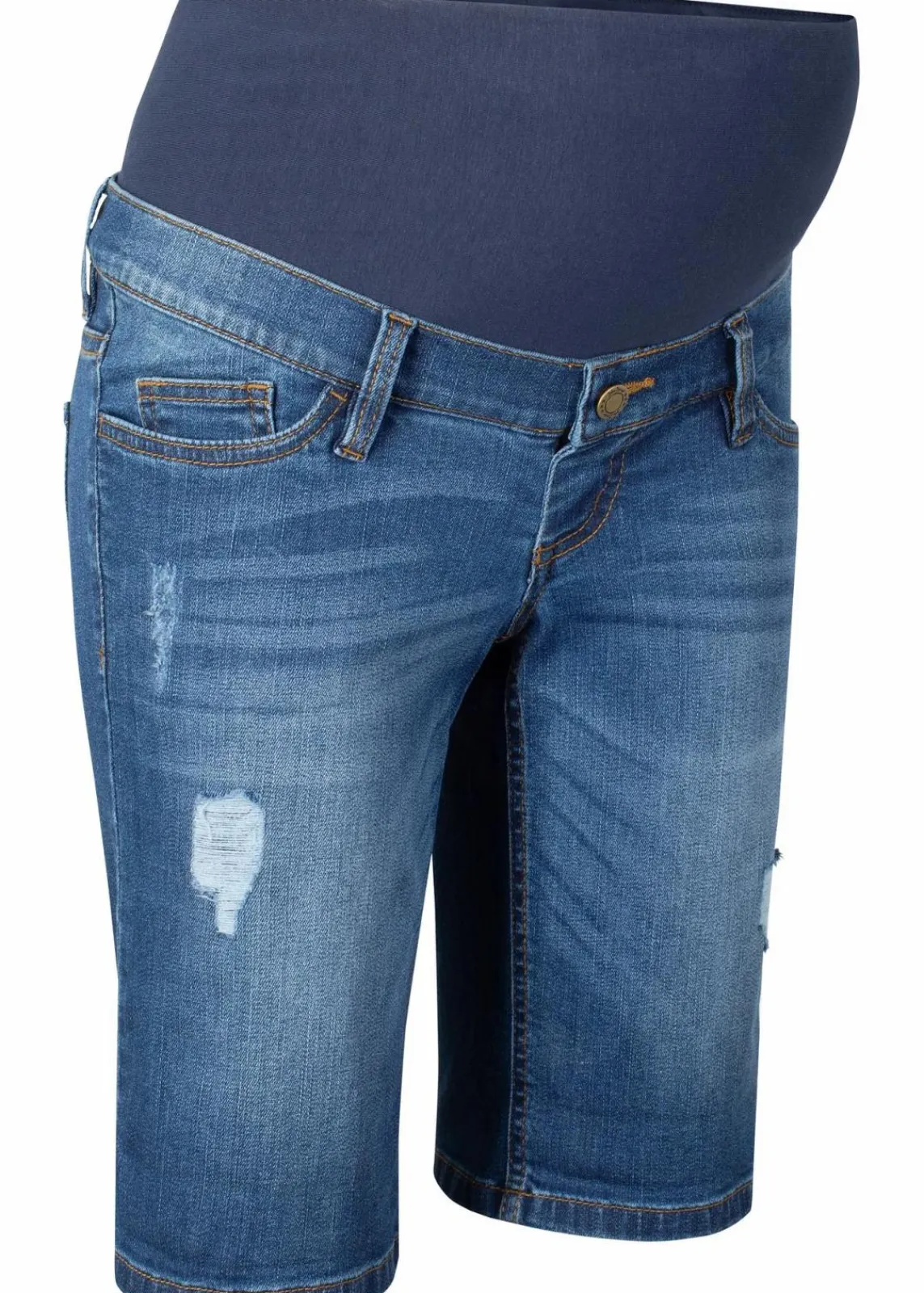 bonprix Bekleidung·Blazer|Umstandsmode^Umstands-Jeans-Bermuda, Regular Fit blau denim
