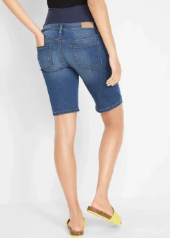 bonprix Bekleidung·Blazer|Umstandsmode^Umstands-Jeans-Bermuda, Regular Fit blau denim