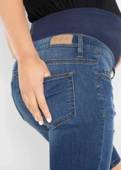 bonprix Bekleidung·Blazer|Umstandsmode^Umstands-Jeans-Bermuda, Regular Fit blau denim