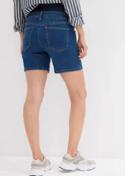 bonprix Bekleidung·Blazer|Umstandsmode^Umstandsjeansshorts aus Baumwoll- Stretchdenim blau denim