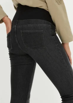 bonprix Bekleidung·Blazer|Umstandsmode^Umstandsjeggings mit Baumwolle (2er Pack), Skinny blue stone/black stone