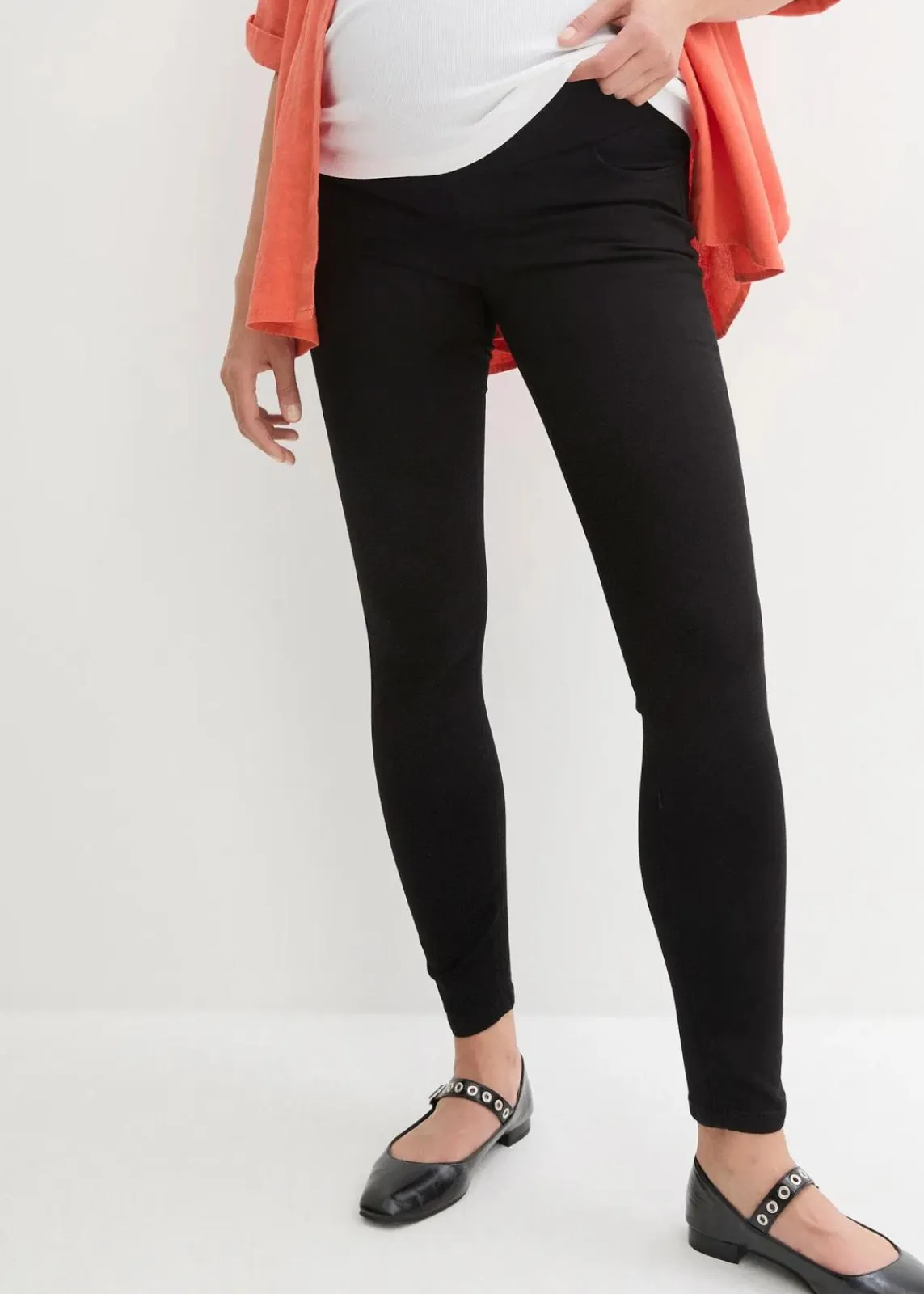 bonprix Bekleidung·Blazer|Umstandsmode^Umstandsjeggings mit Stretch, Skinny schwarz