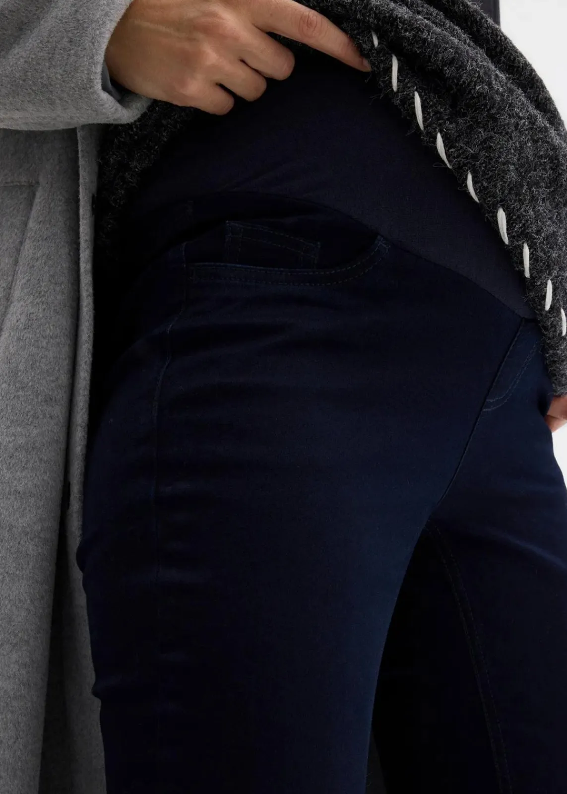 bonprix Umstandsmode|Bekleidung·Blazer^Umstandsjeggings mit Stretch, Skinny dunkelblau denim