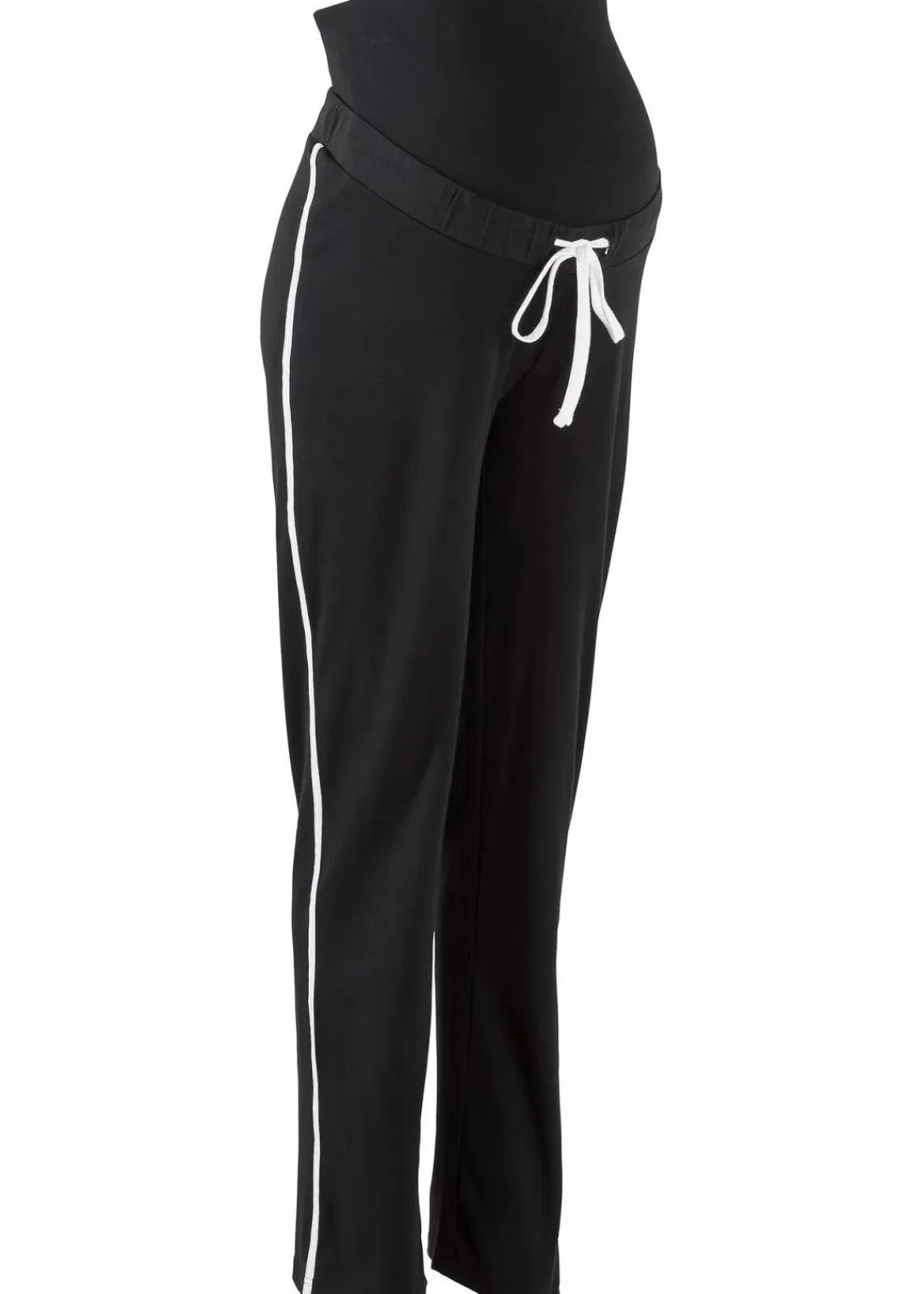 bonprix Bekleidung·Blazer|Nachhaltigere Materialien^Umstands-Jogginghose mit Bio-Baumwolle, Straight Leg schwarz