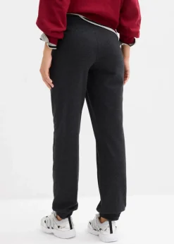 bonprix Umstandsmode^Umstands-Jogginghose mit Bequembund aus weichem Baumwoll-Mix anthrazit meliert