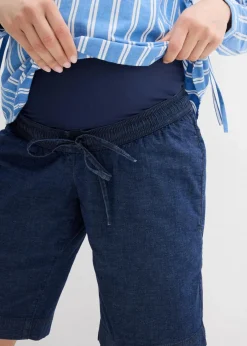 bonprix Bekleidung·Blazer|Umstandsmode^Umstandsshorts leichtem Stretchdenim blau denim