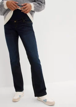 bonprix Bekleidung·Blazer|Umstandsmode^Umstands-Stretch-Jeans, Bootcut dunkelblau denim