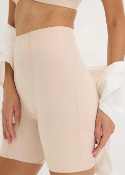 bonprix Wäsche·Radler & Oberschenkelschutz|Wäsche·Shapewear^Unsichtbare Light Shape Radler aus Baumwolle kreidebeige