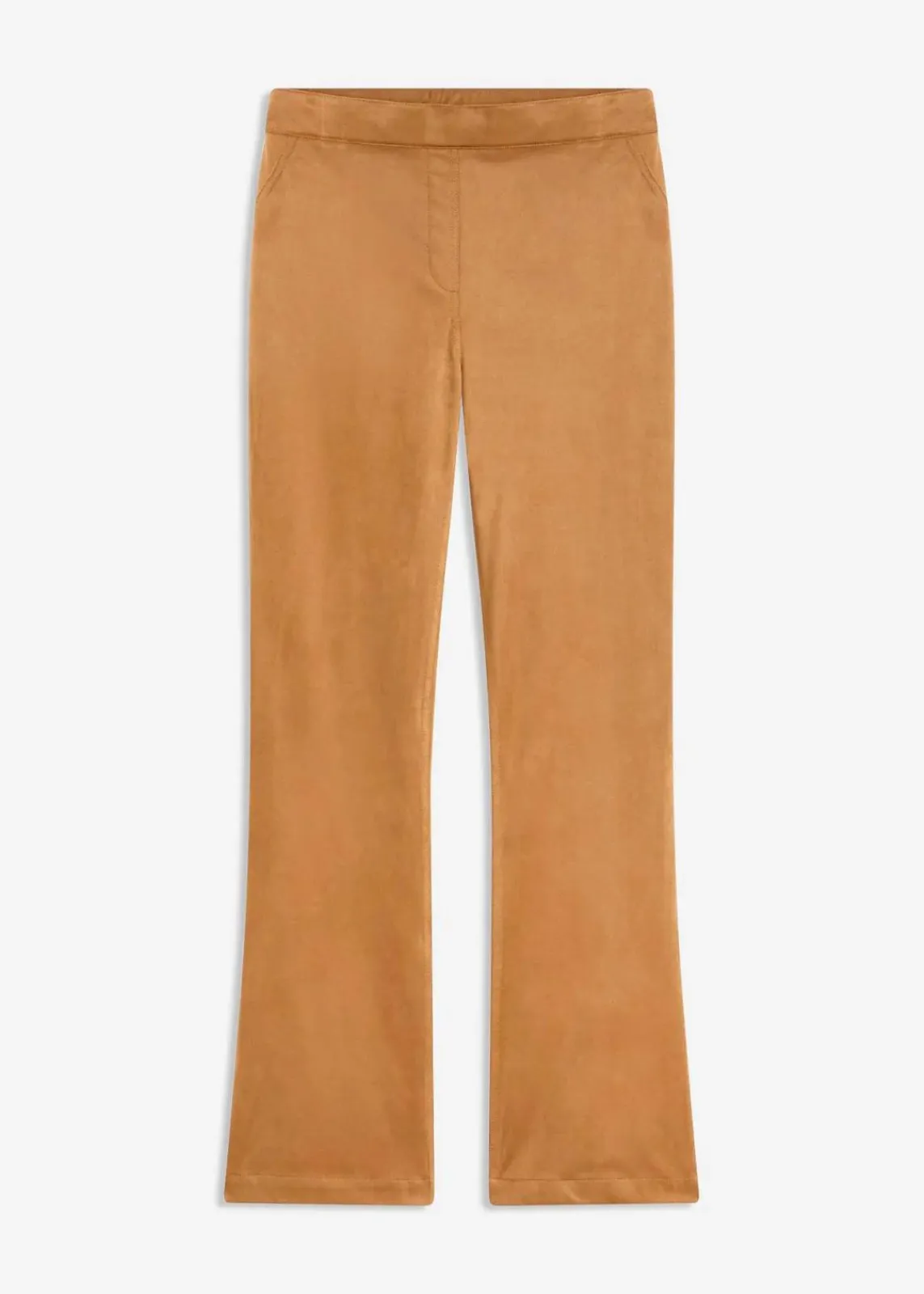 bonprix Bekleidung·Kleider|Hosen^Velourslederimitat Flared Hose mokkabraun