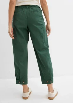 bonprix Hosen|Bekleidung·Kleider^Verkürzte Cargo-Hose schattengrün