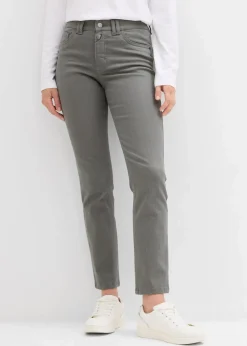 bonprix Bekleidung·Kleider|Hosen^verkürzte Twill-Hose eukalyptusgrün
