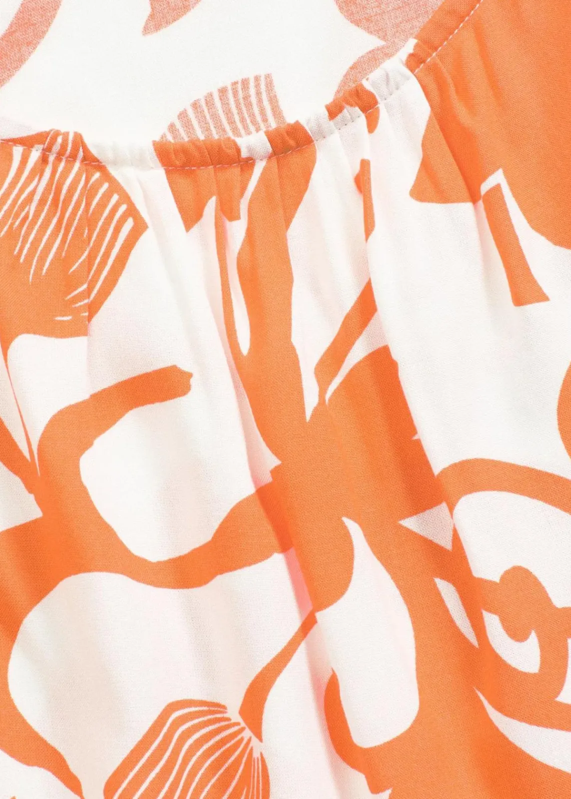 bonprix Bekleidung·Jacken & Mäntel|Blusen & Tuniken^verkürztes Blusentop aus fließender Viskose wollweiß/mango floral