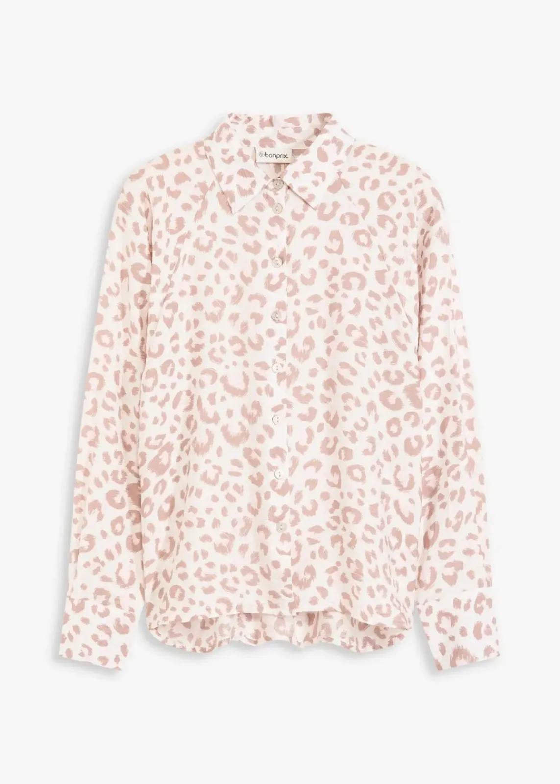 bonprix Bekleidung·Jacken & Mäntel|Blusen & Tuniken^Viskose- Bluse mit Fledermausärmeln wollweiß/silberlila/hellrosa