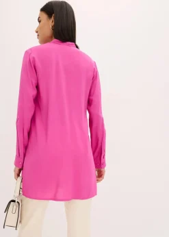 bonprix Blusen & Tuniken|Nachhaltigere Materialien^Viskose Longbluse fuchsia