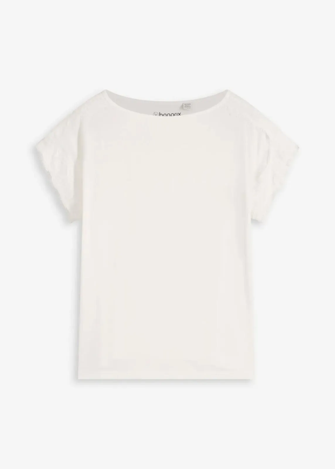 bonprix Shirts & Tops^Viskose Shirt mit Spitze wollweiß