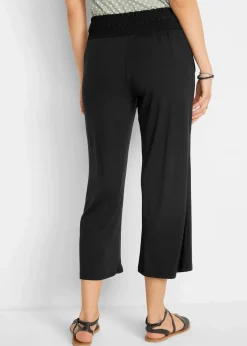 bonprix Bekleidung·Kleider|Hosen^Viskose-Jersey-Hose schwarz