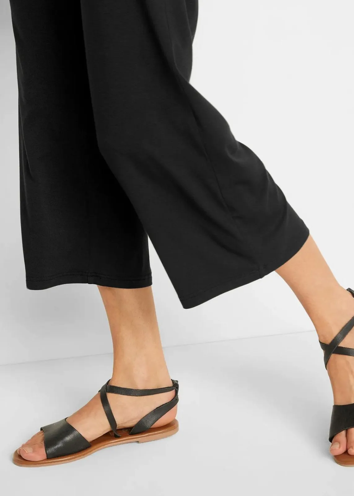 bonprix Bekleidung·Kleider|Hosen^Viskose-Jersey-Hose schwarz