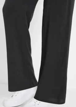 bonprix Bekleidung·Kleider|Hosen^Viskose-Schlupfhose mit Bequembund schwarz